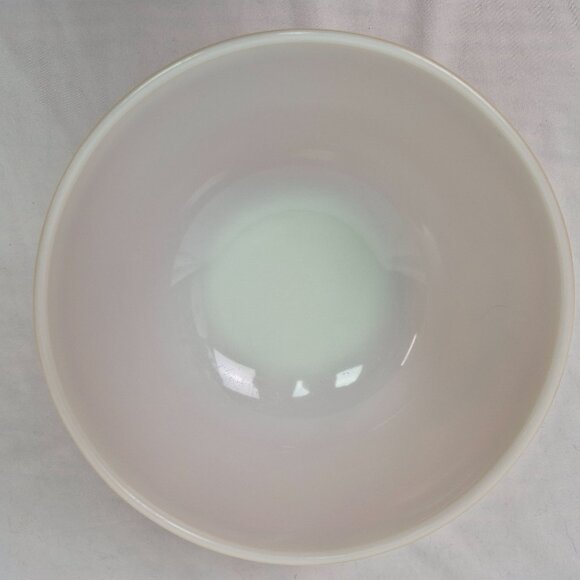 Pyrex Milk Glass Butterfly Flowers Mixing Bowl 2.5qt 403 Orange/White VINTAGE - Picture 6 of 10